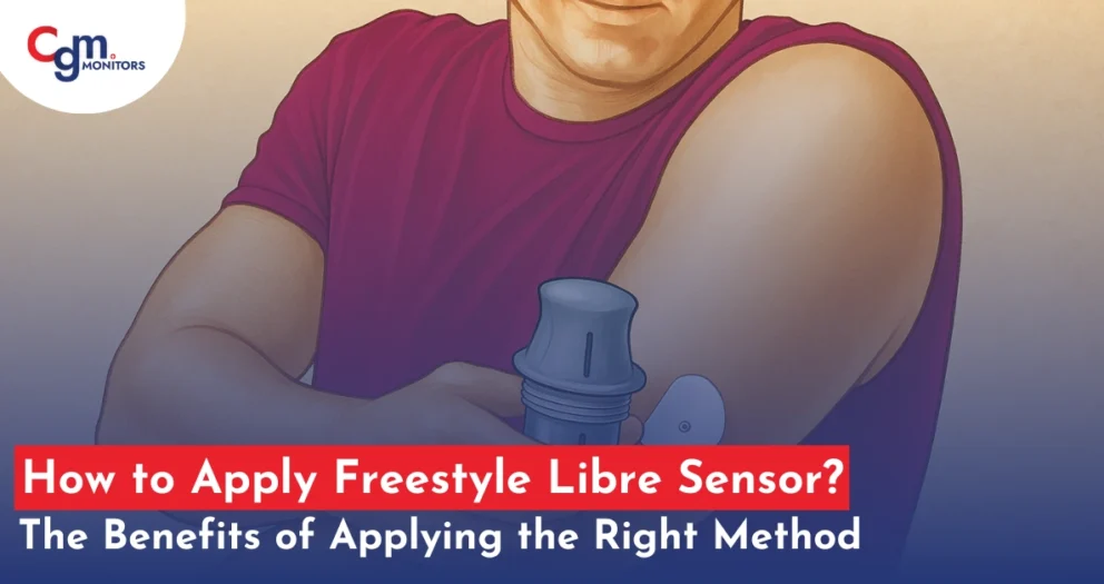 how to apply freestyle libre sensor