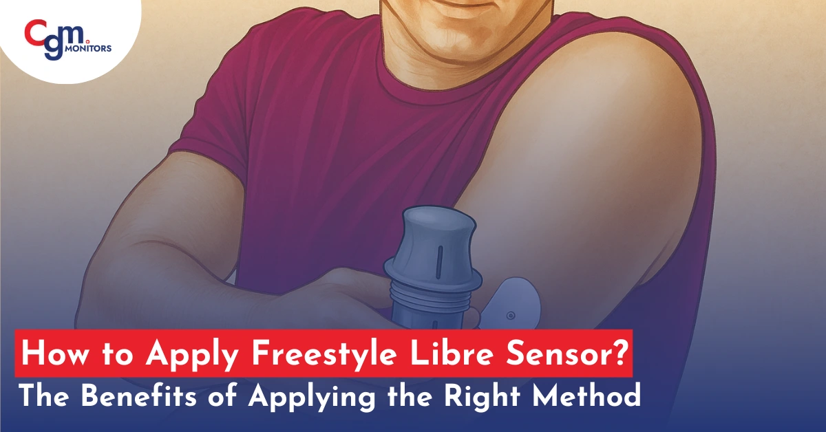 how to apply freestyle libre sensor
