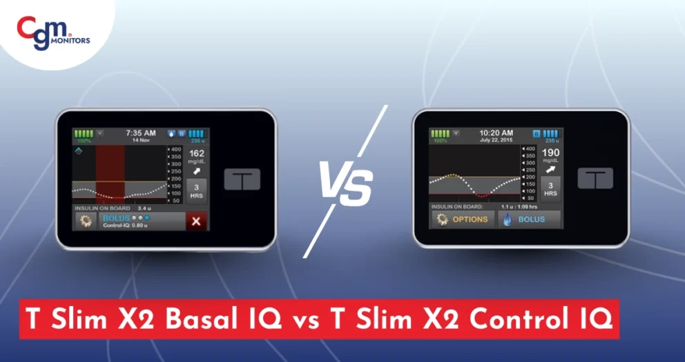 T Slim X2 Basal IQ vs T Slim X2 Control IQ