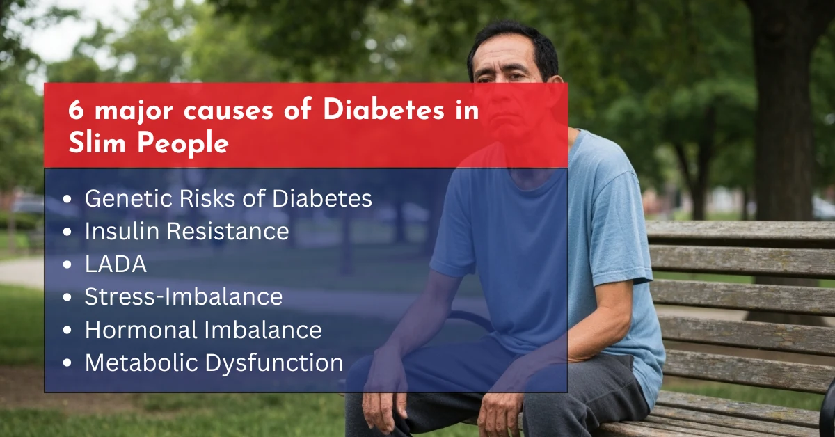 major causes of diabetes in slim peoples