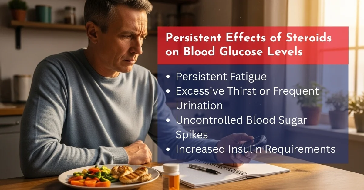 Persistent Effects of Steroids on Blood Glucose Levels