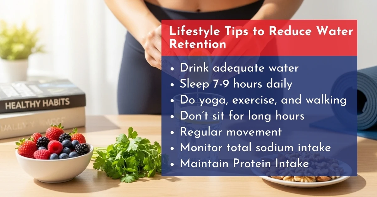 Lifestyle Tips to Reduce Water Retention