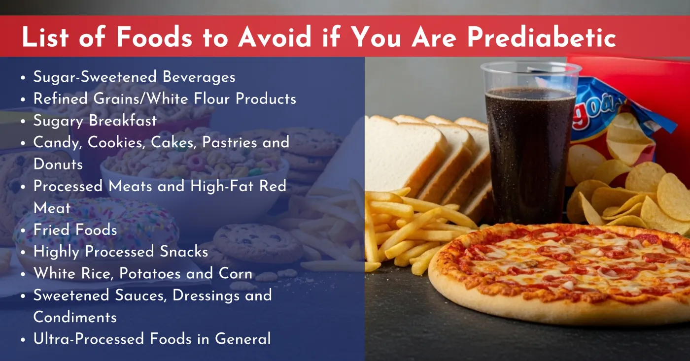 List of Foods to Avoid if You Are Prediabetic