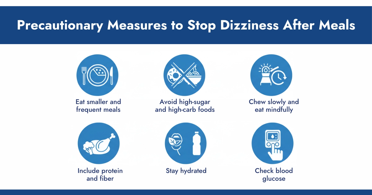 Precautionary Measures to Stop Dizziness After Meals