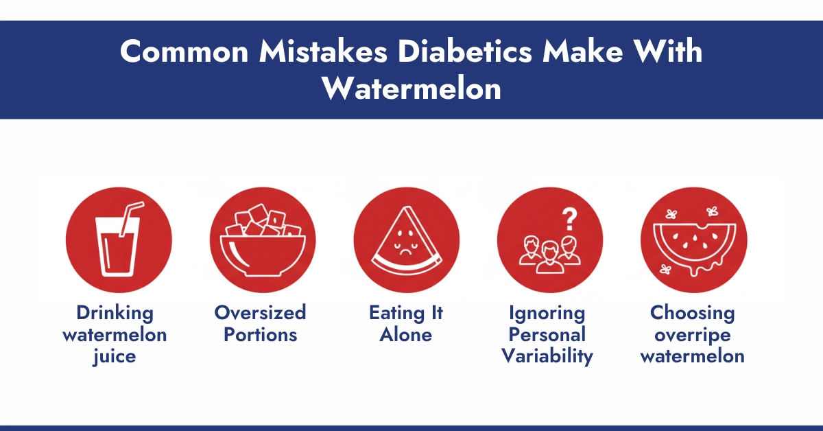 Common Mistakes Diabetics Make With Watermelon